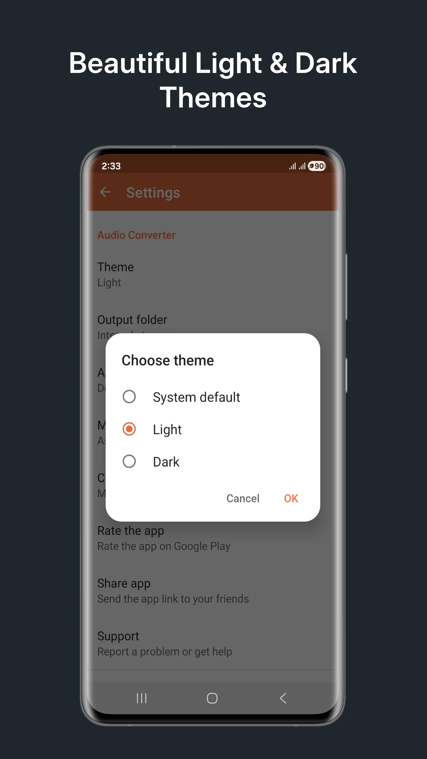 Audio Converter (MP3 AAC OPUS) screenshot