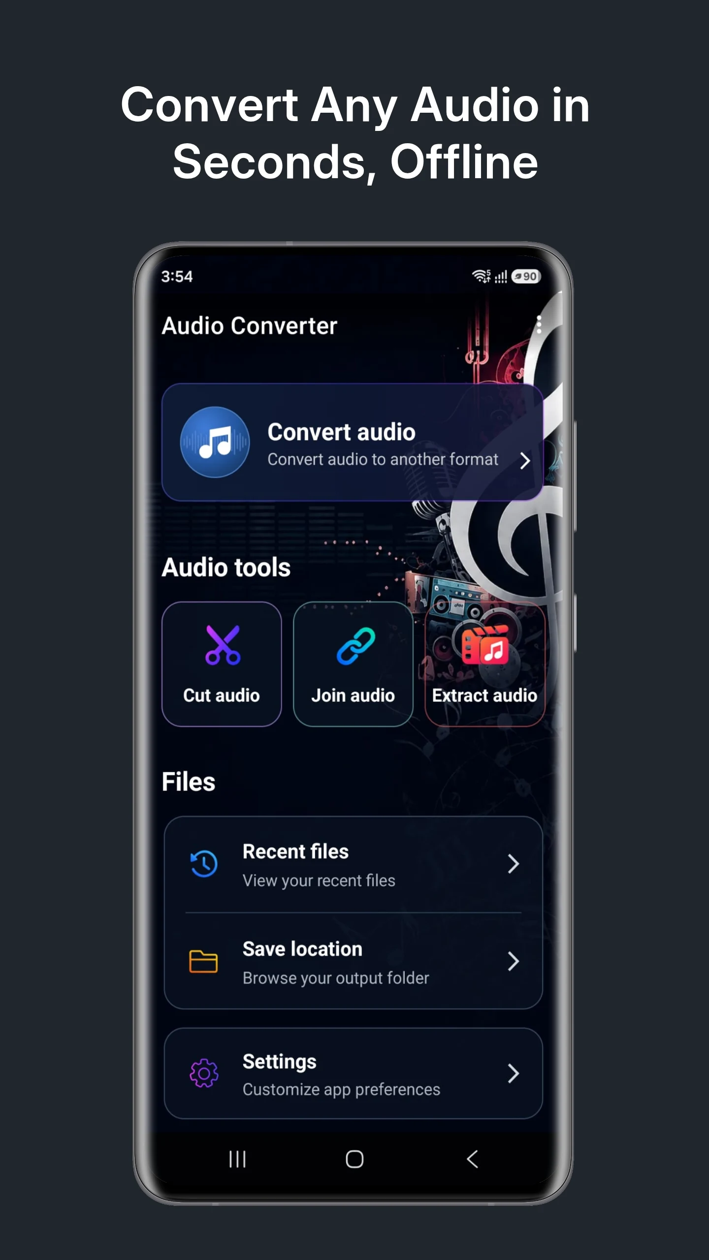 Audio Converter (MP3 AAC OPUS) screenshot